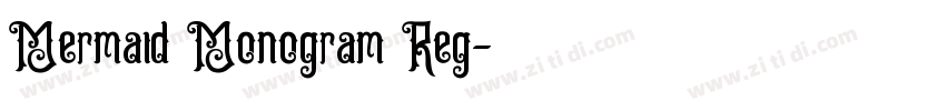 Mermaid Monogram Reg字体转换